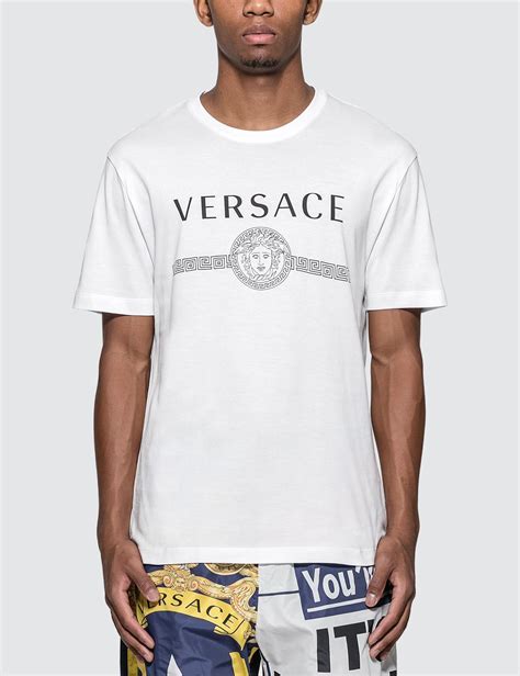 mens white versace t shirt